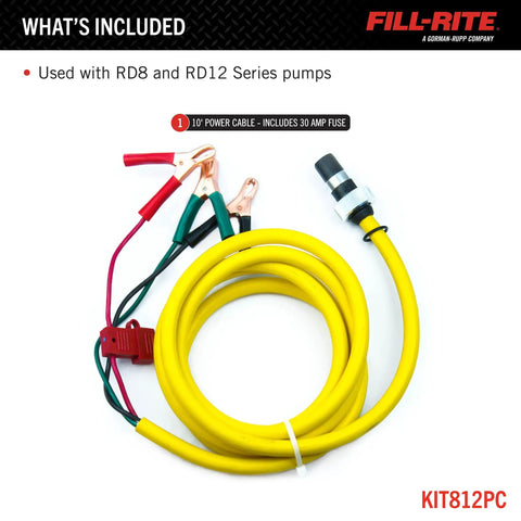 Power Kit For RD8 And RD12 Pumps KIT812PC Replacement Parts And Repair Kit cable bundle with connectors and fuse