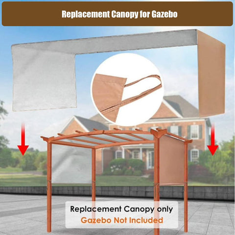Waterproof Pergola Shade Cover For Outdoor Patio Replacement Canopy Top With Grommets Universal Fit installation guide