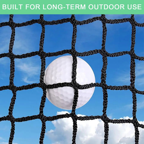 Heavy Duty Golf Batting Cage Net for Backyard Practice with Extra Striking Net Frame Not Included, polyester netting with golf ball
