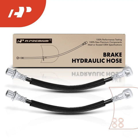 Front Brake Hydraulic Hose Kit For Chevy S10 2000-2003, GMC Sonoma 2000-2003, Isuzu Hombre 2000 Front Left And Right Driver