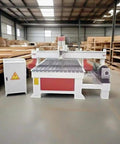 4 Axis CNC Wood Router Machine 1325 With Rotary Axis Beast in woodworking shop, 4x8 wood milling and engraving setup