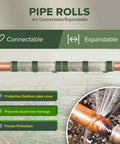 Original Pipe Insulation Roll That Keeps Pipes From Freezing This Winter, Connectable and Expandable Pipe Protection