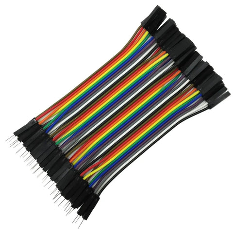 Multicolor Breadboard Jumpers Wires Kit 120 Pieces 10cm 40 Pin Male To Female Ribbon Dupont Cables For Arduino Raspberry Pi Prototyping