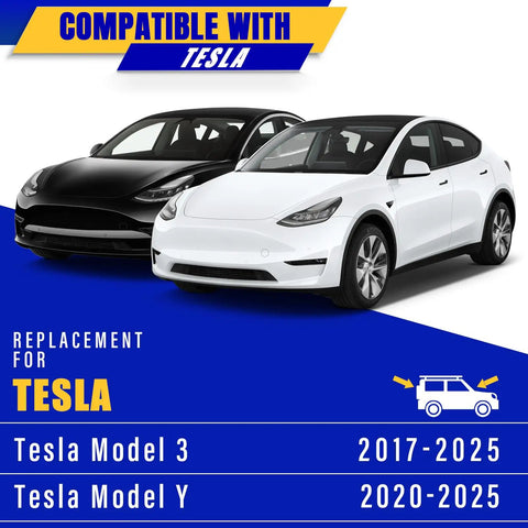 Heavy Duty Front Windshield Wiper Blades For Tesla Model 3 And Model Y Direct Oem Replacement With Straight Shooter Alignment and Rock Solid Durability To Clear Weather Like A Boss On Every Drive with two Tesla cars.
