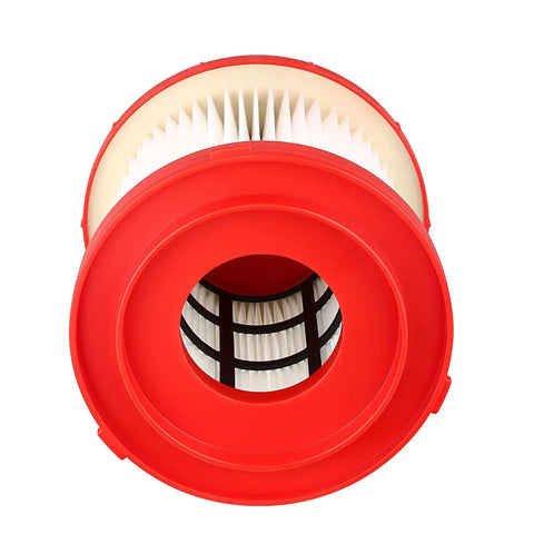 Red and white filter from 2 Pack Wet Dry Vacuum Filter Replacement 49-90-1900 For Cordless Vac M18 0780-20 0880-20 Compatible