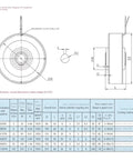 Outline diagram of Built Tough Magnetic Powder Brake And Clutch Assembly showing dimensions and specifications for industrial use.