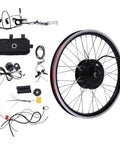 20 Inch Electric Bike Conversion Kit Front Wheel Hub Motor 36V 350W With Multifunction Display accessories and cables