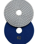 6 Inch Wet Diamond Polishing Pads 7 Step Set With Flexible Velcro Backing 3mm Thick Heavy Duty for Granite and Stone