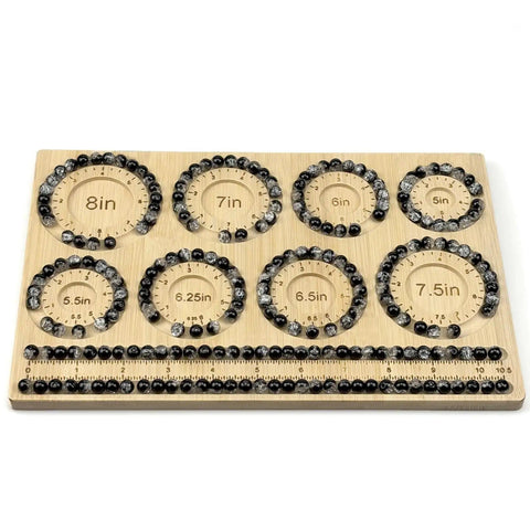 Bead Boards For Jewelry Making And Bracelets Bamboo Beading Board For Bracelet And Anklet Craft 5 Inch To 8 Inch Bead Board With Eight Grooves