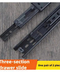 10 To 20 Inch Cold Rolled Steel Drawer Slides Two Section Cabinet Slides Furniture Hardware on wooden surface