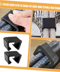 8 Pack Outdoor Furniture Clips And Connectors For Rattan Wicker Chairs And Sectional Sofas, showing lightweight clamp fasteners.
