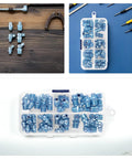 Get Ready For Heavy Work With This 100 Piece Grease Fitting Kit Featuring 45 Degree Angled Hex Heads In Zinc Plated Iron For Quick Installation And Fast Service Repairs Anywhere You Need Reliable Parts. Assorted fittings in organizer