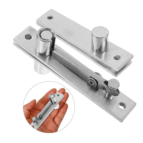Heavy Duty Hidden Door Hinge Stainless Steel Concealed Cabinet Pivot Hinge With Top And Bottom Design 180 Degree Rotation