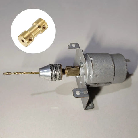 Brass Shaft Coupling Joint 3.17mm To 3mm 5 Pack With Screws And Hex Wrench Flexible Motor Shaft Connector For RC Cars And Bots And Models For Wheels And Tires on motor shaft
