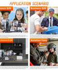 DIY Turbofan Engine Kit One Eighth Scale Dual Rotor Axial Jet Model displayed in various gift scenarios