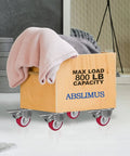 ABSLIMUS 2-inch caster wheels, set of 4 with brakes; red polyurethane wheels on metal swivel plates, 800 lb capacity