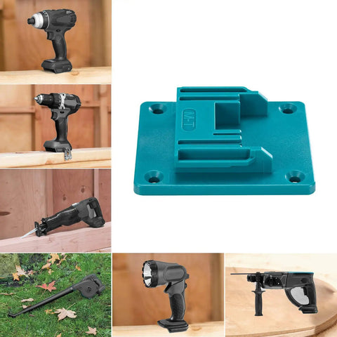 Heavy Duty Drill Mount Holder for 18V Li-Ion Drills, Wall Dock Hanger for Garage, Workshop, and Work Truck, ABS Plastic Tool Organizer