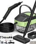 2 In 1 Steam Cleaner And Handheld Mop With 37 Slick Attachments For Spotless Hardwood Tile Floors Kitchen Bath And Cars Easy Setup Heavy 2500 Watt Output