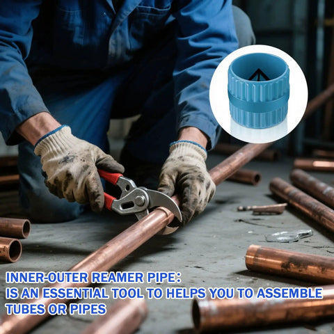 Pipe And Tubing Reamer Deburring Tool For PVC PPR Copper Brass Aluminum Tubes Inner Outer Chamfer Cutter Pro Grade