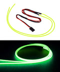 Green RC LED Strip Lights For TRX4M SCX24 1/24 1/18 Crawlers Upgrade Flexible Cuttable LED Tape glowing around cable