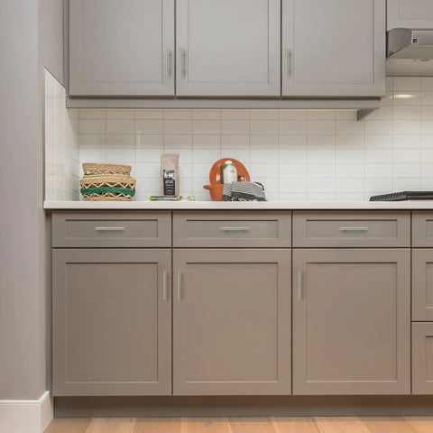 35 Pack 5 Inch Cabinet Pulls In Brushed Nickel Stainless Steel, 3 Inch Center-To-Center Hole Spacing on modern kitchen cabinets