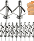Heavy Duty Blind Rivets Kit For Metal Projects With Stainless Steel Mandrel And Aluminum Caps, rust resistant and vibration proof