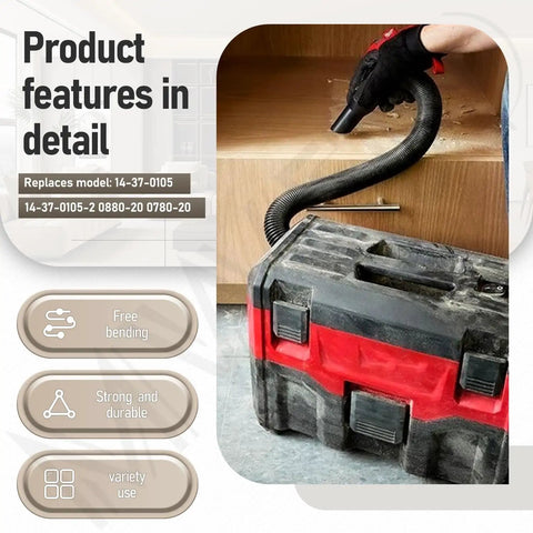 Internal Storage Vacuum Hose For 18V And 28V Cordless Wet Dry Vacuums Replacement Hose 14 37 0105 Compatible With 0880 20