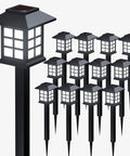 Solar Outdoor Lights 12 Pack Waterproof Pathway LED Landscape Lighting for Walkways Driveways Patios Yards and Lawns