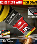 Game Changing TiCN Carbide Oscillating Saw Blades 3 Pack showing carbide teeth with TiCN coating, ideal for heavy-duty cutting.