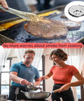 40 Pack Clear Smoke Detector Covers, Thickened Elastic Fire Alarm Shields, Quick Snap Fit, cooking without smoke issues