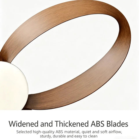 YPDJVLTI Ceiling Fans Lights 42-52Inch Ceiling Lamp with widened brown ABS blades for improved airflow and quiet operation.