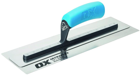 UltraFlex Pro Finishing Trowel 14 Inch 355 X 110 Mm For Smooth Plaster And Concrete Surfaces with comfort grip handle