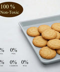 Ceramic Nonstick Baking Sheet For Oven Cookin 15x10 Inches Durable Aluminum Tray With PTFE And PFOA Free Coating holding cookies