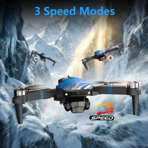 Foldable RC Mini Quadcopter With FPV HD Camera And 90 Degree Adjustable Lens Live Video Brushless Motors 3 speed modes illustration