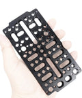 Hand holding Universal Cheese Plate Cinema Camera Mounting Plate Fits Sony FX3 FX30 BMPCC 6K Pro URSA Mini And DSLRs