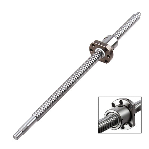 No Backlash Ball Screw Kit SFU1605 650mm CNC Part With 16mm Diameter And 5mm Pitch End Machined RM1605 Series smooth steel shaft