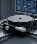60Mm Manual Precision Rotation Stage Aluminum Platform R Shaft with smooth adjustments for optical alignment in labs.
