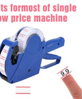 Blue price tag machine compatible with Go-To 30,000 Price Gun Labels Pack With 60 Rolls Price Tag Stickers Mx-5500 M5500 HG979