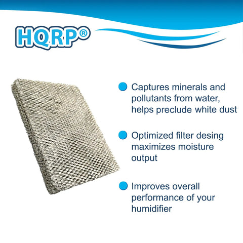 Two Pack Humidifier Filter Pad Replacement For Lennox Healthy Climate 35 X2661 in aluminum mesh frame with features listed.