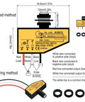 Diagram of DC Photoelectric Switch Dusk To Dawn Sensor For Outdoor Lighting 8V To 50V Wide Voltage Range 5A Load