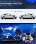 Rear Wheel Hub And Bearing Assembly 512340 Fit For Hyundai Elantra 2007 2012 With ABS 5 Lug 2 Pack Drop In Replacement OE Quality Direct Fit