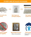 Non Insulated Butt Connectors Kit 380Pcs Marine Grade Tinned Copper Seamless Barrel Crimp Splice Terminals packaging process