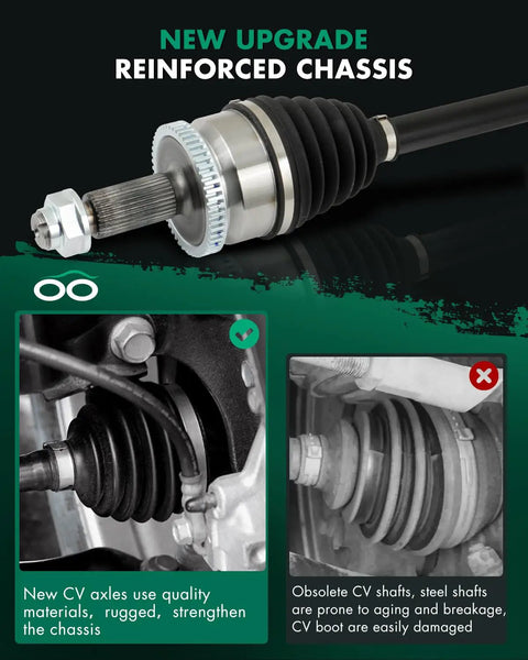 Front Right CV Axle Drive Shaft Assembly For Kia Sorento 2.4L 2019 2020 FWD Passenger Side Direct Fit OE Replacement NCV75132 49501C6280 No Modifications Needed 1PC reinforced chassis CV axle