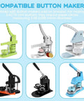 Various types of button makers compatible with 3 Inch Circle Punch For Button Making, Precision 86mm Circle Cutter.