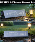 24V 200W UL Listed Dimmable Power Supply With 0 To 10V And Triac Dimming Waterproof IP67 Outdoor LED Driver for IP68 lights