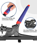 Heavy Duty Rotary Leather Hole Punch Kit With Six Size Options showing ergonomic handle and zinc alloy material detail.