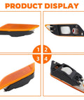 Mercedes-Benz C Class Side Marker Light Housing Pair Front Left And Right Replacement For 2012-2014 C250 C300 C350 Plug And Play