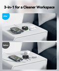 3 In 1 Magnetic Fast Wireless Charger Dock For iPhone 17 16 15 14 13 12 Pro Max Plus, Watch Series And AirPods Pro 4/3/2