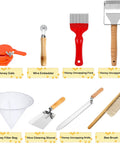 All-In-One Beekeeping Starter Kit With 30 Must-Have Tools For Hive Checks including honey gate, wire embedder, and bee brush.