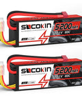 3S 11.1V 5200mAh Lipo Battery With Deans T Connector Beefy Hard Case 80C for RC cars, trucks, boats, drones, FPV racing